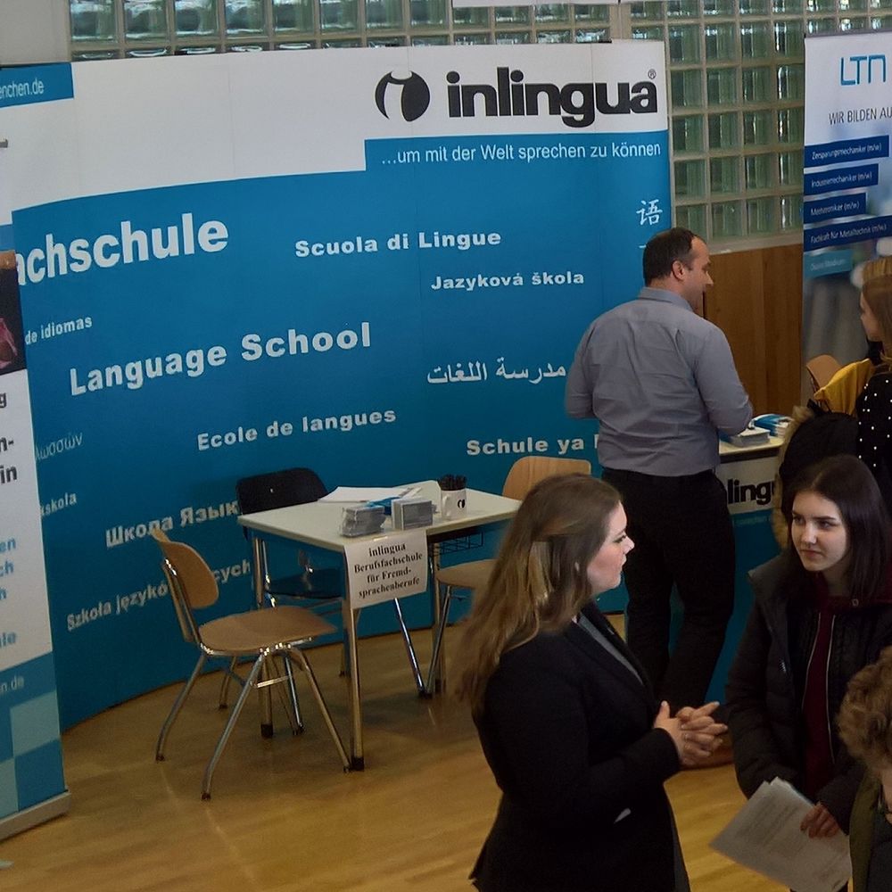 Messestand - inlingua Sprachschule München